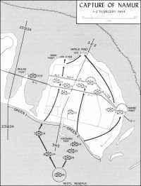 Map 10: Capture of Namur, 
1-2 February 1944