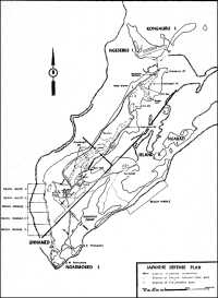 Map 3: Japanese Defense 
Plan