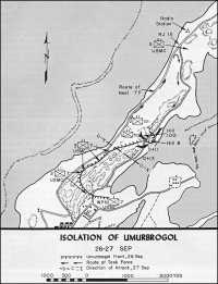 Map 9: Isolation of 
Umurbrogol, 26-27 Sep