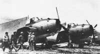 Navy planes from carriers 
sunk or damaged during the Battle for Leyte Gulf find refuge at Dulag airfield, Leyte, 25 October 1944