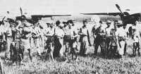 Filipino guerrillas at 
Malaban Airstrip, Mindanao