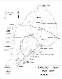 Map 26: Landing 
Plan—Iwo Jima
