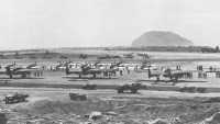 General view of parking 
area on Motoyama Airfield No