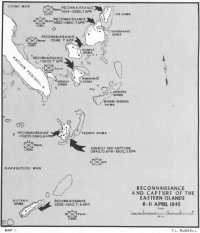 Map 11: Reconnaissance and 
Capture of the Eastern Islands, 6–11 April 1945