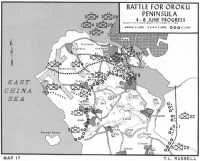 Map 17: Battle for Oroku 
Peninsula, 4–6 June Progress