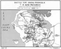 Map 18: Battle for Oroku 
Peninsula, 7–9 June Progress