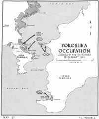 Map 27: Yokosuka 
Occupation—Landings of the 4th Marines, 30–31 August 1945