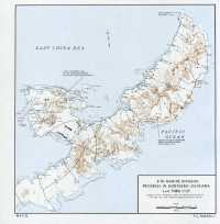 Map II: 6th Marine Division 
Progress in Northern Okinawa