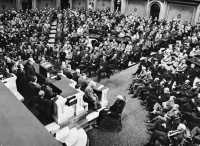 Churchill addressing the 
Congress of the United States, May 1943