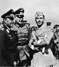 Field Marshal Kesselring 
And General Von Rintelen, with Prince Di Savoia