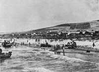 The right flank beach at 
Licata, 10 July 1943