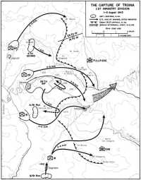Map 5: The Capture of 
Troina, 1st Infantry Division, 1–6 August 1943