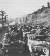 6th South African Armored 
Division tanks assembled for attack