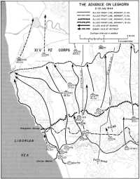 Map 7: The Advance on 
Leghorn, 2–19 July 1944