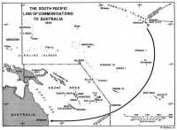 Map 3: The South Pacific Line 
of Communications to Australia
