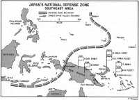 Map 9: Japan’s National 
Defense Zone, Southeast Area
