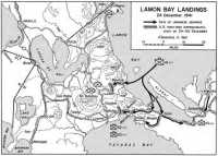 Map 5: Lamon Bay Landings