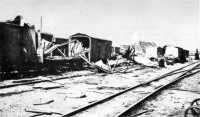 Tarlac Railroad Station 
after Japanese bombing