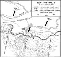 Map 18: Fight for Trail 2, 
27 January–2 February 1942