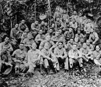 Marine Commanders on 
Guadalcanal, photographed 11 August 1942, included almost all the ranking Marine Corps officers who led the landing 
operations and early fighting of the campaign
