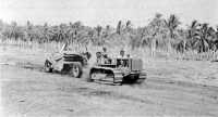 Runways were leveled by 
small Army Corps of Engineers earth movers which had been brought to Guadalcanal only when already-crowded transport 
space would permit
