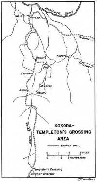 Map 4: 
Kokoda-Templeton’s Crossing Area