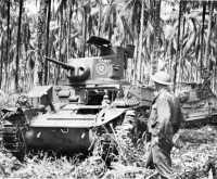 General Stuart light tanks 
M3 manned by the 2/6 Australian Armored Regiment, December 1942