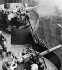Aboard the cruiser 
Phoenix, 28 February 1944