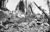 Flame Thrower in use 
against a Japanese blockhouse