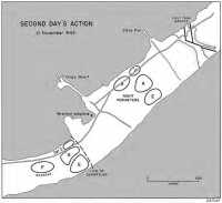 Map 6: Second Day’s 
Action, 21 November 1943