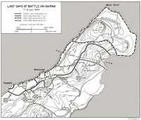 Map 14: Last days of battle 
on Saipan, 7-9 July 1944