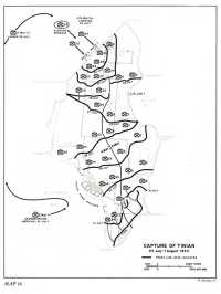 Map 16: Capture of Tinian, 
24 July-1 August 1944