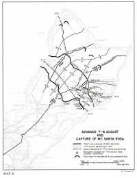 Map 26: Advance 7-8 August 
and capture of Mt
