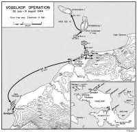 Map 18: Vogelkop Operation, 
30 July–31 August 1944