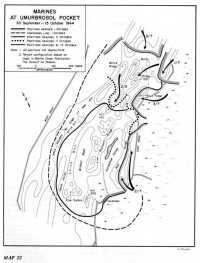Map 22: Marines at 
Umurbrogol Pocket, 30 September–15 October 1944