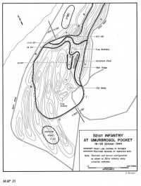Map 23: 321st Infantry at 
Umurbrogol Pocket, 16–25 October 1944