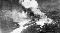 Japanese convoy under 
attack in Ormoc Bay