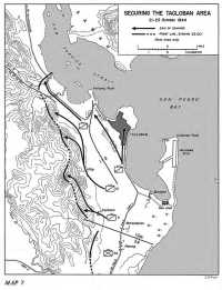 Map 7 Securing the Tacloban 
Area 21–23 October 1944