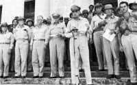 General MacArthur announces 
the establishment of the Philippine Civil Government