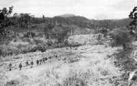 Foothills of central 
mountain range are patrolled by elements of the 1st Cavalry Division