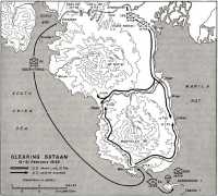 Map 15: Clearing Bataan, 
12-21 February 1945