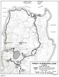 Map 25: Pursuit in Northern 
Luzon, I Corps, 31 May-30 June 1945