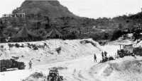 Government House Hill, 
western end of Bloody Ridge, viewed after the battle from beach road at east end of Red Beach 4