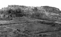The north and west sides 
of the Tanabaru escarpment, where Company F, 17th, regained the hill 7 May