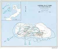Map XV: Landings on Ie Shima: 
77th Division, 16 April 1945