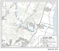 Map XXV: Skyline Ridge: 32d 
Infantry, 21 April 1945