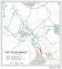 Map XXVII: Fight for 
the Pinnacles, 20 April 1945