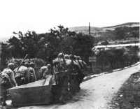 Approaching the Moselle 
under enemy fire for first river crossing near Dornot on 8 September 1944