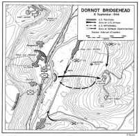 Map 1 Dornot Bridgehead 8 
September 1944