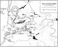 Map 30 28th Division Front 
Dawn, 8 November 1944